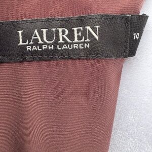 Ralph Lauren rust brown sequined dress mid